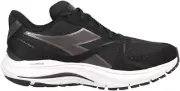 Diadora Men's Blushield 8 Vortice Hip Running Shoes, Black/White, 10 D Medium US