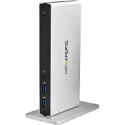StarTech.com Dual-Monitor USB 3.0 Docking Station - DVI Outputs - Mac & Windows - DVI to VGA & DVI to HDMI Adapters
