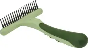 Pet Safari Single Row Undercoat Rake - Gentle Dematting and Deshedding Tool for