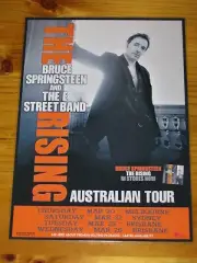 BRUCE SPRINGSTEEN - 2003 Australian Tour - THE RISING Laminated Promo Poster