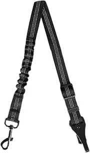 Adjustable 2-in-1 Dog Seat Belt for Car Travel | Anti-Shock Elastic Nylon Bungee & Hook Latch Bar | Safety Belt for Dogs | Secure Harness Buckle for Maximum Protection