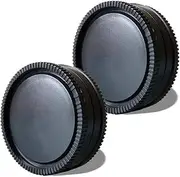 E-Mount Body Cap & Rear Lens Cap Cover for Sony Alpha a7R5 a7R4 a7V a7IV a7III E-Mount Camera, Lens Accessories for Sony Alpha A6600 A6500 a6400-2Packs