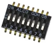 TE Connectivity DIP SWITCHES 40Pcs 24V DC 25mA 8-Way 8P Slide Actuator