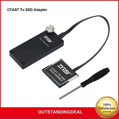 CFAST to SSD MSATA Card Adapter for CANON URSA Mini 1DX II XC10 Z CAM E2 4K