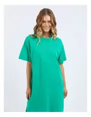 [Foxwood] Simplified Tee Dress in Bright Green