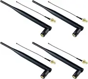 4pcs 915Mhz Antenna 5DBi SMA Male with IPEX Extenstion Cable Omni-Directional LoRa Antenna