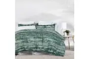 Amsons Pure Cotton Quilt Cover Set With Extra Standard Pillowcases - Eden Sage