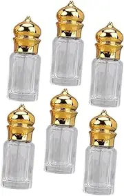 OATIPHO 6Pcs Roll Bottle Essential Oil Glass Container Portable Refillable Perfume Bottle for Home Office and Salon Use