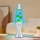 37cm Beautiful Lava Lamp, Motion Lamp - Green Wax and Blue Liquid Lamp, Night