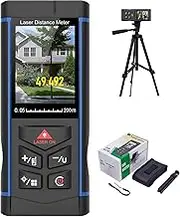 Outdoor Laser Measure 656ft Laser Distance Measurement Tool with Point Finder Camera, 200m Digital Long Distance Meter Laser Measuring Ruler with Electronic Horizontal Calibration