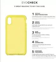 tech21 T21-6546 Evo Check Phone Case Cover for Apple iPhone Xs Max- Neon Yellow