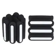 Adjustable Ankle Weights 2Lbs Workout Wrist Bracelets for Women Black