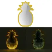 Creative Cute Pineapple Mirror Lamp LED Tunnel Night Light for Kid Atmosphere Light White/Warm White 33616 WHITE