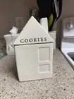 NEW! Hearth and Hand Magnolia House Stoneware Cookie Jar 9” Ivory NEW