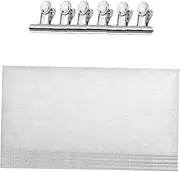 HONMEET 10pcs Nail Fiberglass Wraps 6pcs Professional Clips Silver Nail Extension Kit for Women Girls