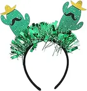 TOPPERFUN Carnival Headband with Cactus Motif Mexican Theme Hair Accessory Comfortable Elastic Perfect for Events