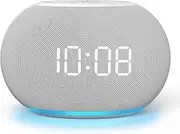 REACHER Auto Dimmable Sound Machine Alarm Clock with Night Light, 20 Soothing Tones, Sleep Timer, Precise Volume Control, Cute White Noise Dummy for Girls, Adults, Bedroom, Office