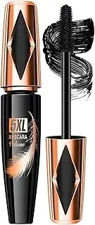 Mascara Makeup for Women - 5xl Mascara Polume, Mascara Waterproof Smudge Proof, Smudge Stop Mascara, Gentle Mascara with Zero Clumps for Natural-Looking Lashes, Build Plump Eye Make-Up