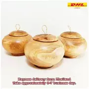 Rustic Wooden Kitchenware Natural Mango Casserole Handcraft Wood Chapati Box