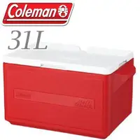 在飛比找蝦皮商城優惠-【Coleman 美國 31L 置物型冰桶 紅】行動冰箱/保