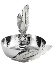 Michael Aram Feather Wine Coaster and Stopper Set