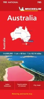 Michelin - Australia - National Map 785 Map - New Sheet map - H245z