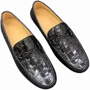 [Generic] Authentic Real True Crocodile Skin Business Casual Style Men Moccasins Shoes Genuine Exotic Alligator Leather Male Slip-on Flats