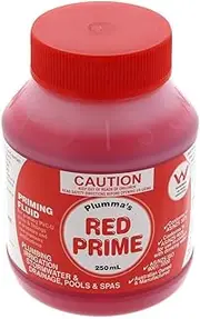 Stormwater Priming Fluid PVC Red 250ml for Glue Repair Joining Pipe Plumbing