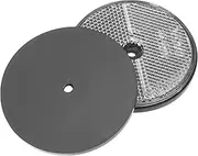 2pcs Durable Motorcycle Trailer Reflectors Safety Reflector Lights for Trailers Trucks Campers Easy Install with Central Mounting for Nighttime Visibility