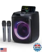 Karaoke Machine for Adults, Portable Bluetooth Karaoke Party Speaker with 2 W