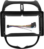 Car in-Dash Frames 9 Inch 2Din Car Dashboard Frame DVD Radio Panel Navigation Fit for Peugeot 206 2000-2010 Car Radio Frame