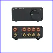 Passive 4-Channel RCA Audio Switcher with CNC Aluminum for Elegant Sound Systems