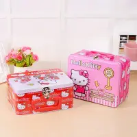 在飛比找Yahoo!奇摩拍賣優惠-精品Hello Kitty鐵質禮品盒 大鐵盒 糖果盒 首飾盒