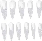 Healeved Diy False Nails 500pcs Full Cover Nail Tips for Women Chic Nail Art Comfortable Easy to Trim