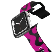 Apple Watch Series 4-6, SE (40mm) Impact Band Pink Abstract Shapes by Corey Paige Designs