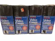 Universal VCR Tape Storage Case Value Pack - 3 VHS x 4 Packages New Sealed Read