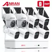 ANRAN Solar Security Camera System Outdoor PTZ Battery-Powered Spotlight Camera