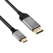NewBee NB-ULCDP02-SGR 2m USB-C to DisplayPort Cable 4K Support Male to Male 4K@60Hz -Space Grey