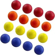 STARTIST 16x Mix Colors Foam Golf Practice Balls Soft Accessories Realistic Texture for Indoor or Outdoor 1.65inch