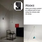 Black Chandelier Cable Hook for Chandelier Ceiling Lights