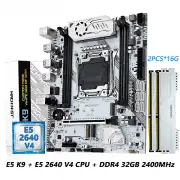Motherboard Set LGA 2011-3 Kit CPU 2*16G=32G 2400MHZ Memory Support Nvme New US