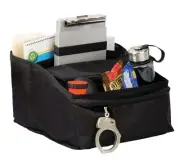 Uncle Mike's Law Enforcement Deluxe Car Seat Organizer, Black