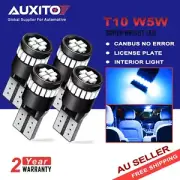 4xAUXITO T10 194 168 W5W Canbus Blue LED Wedge Plate Parker Interior Light Bulb