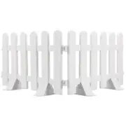 2pcs Plastic Fence Picket Miniature Picket Fence Landscape Border Fence