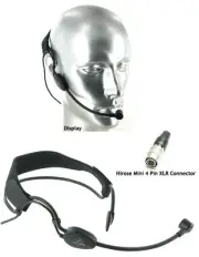 2 Set Cardioid Headset Microphone Gooseneck Boom for Audio Technica Wireless