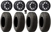 Technic KS139 15" Wheels Black 32" BFG KM3 Tires CFMoto ZForce Z10 / Z10-4