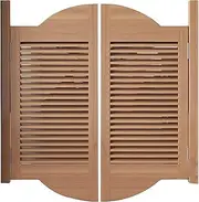 EKDJSN Louvered Swing Door, Partition Door, Indoor Premade Door with Auto Close, for Kitchen Bathroom Hallway Swinging Doors (Color : Light Brown, Size : 39.3x35.4in)