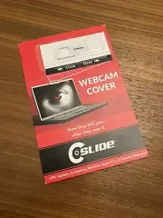C-Slide WebCam Cover for Laptops, Computers, Monitors & External Webcams, White