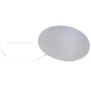 14in Round Masonite Cake Board - Silver