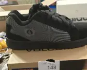 Volcom Stone Op Art Nubuck Composite Toe Black and Dark Grey